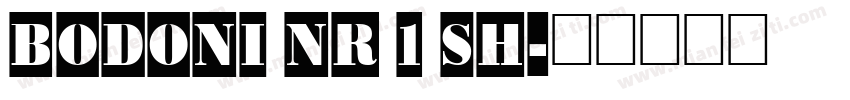 Bodoni Nr 1 SH字体转换